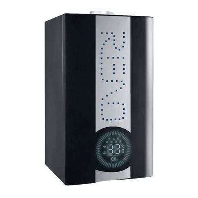 Roestvrijstalen panelen Wand gemonteerde gas combi boiler 32kw Warmwater boiler