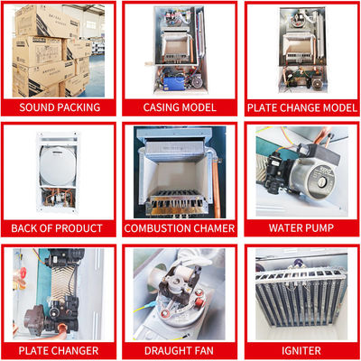 Multifunctionele van de de Combinatieboiler van Shell Wall Hung Boilers 32kw Elektrische het Waterverwarmer
