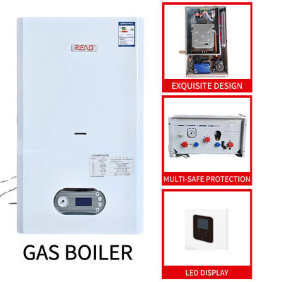 Gas of LPG condensatie roestvrij staal combi ketel muur gehangen wit paneel 42kw