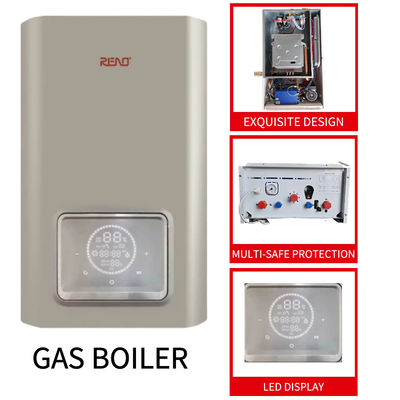 Gas of LPG condensatie roestvrij staal combi ketel muur gehangen wit paneel 42kw